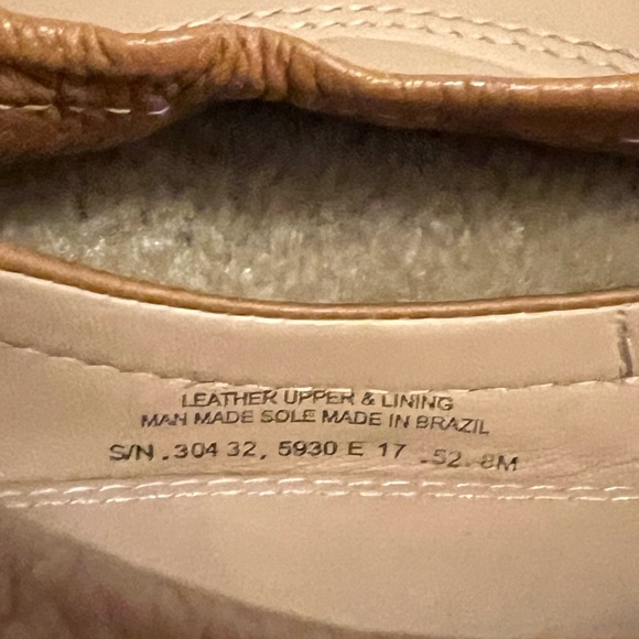 Tory Burch Leather Tan Flats - Picture 4 of 5